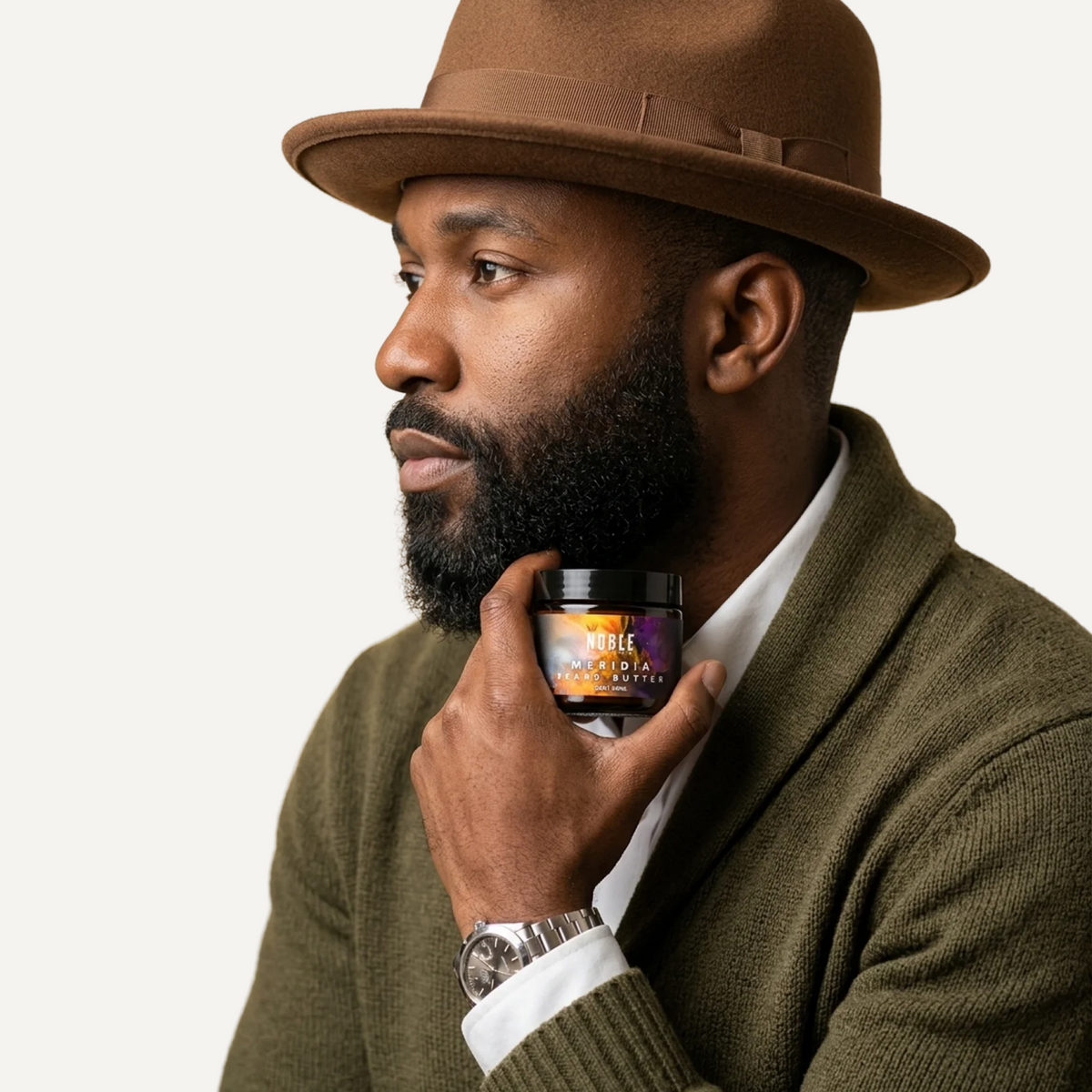 MERIDIA BEARD BUTTER | VANILLA ORCHID, ALMOND, INCENSE & PALO SANTO