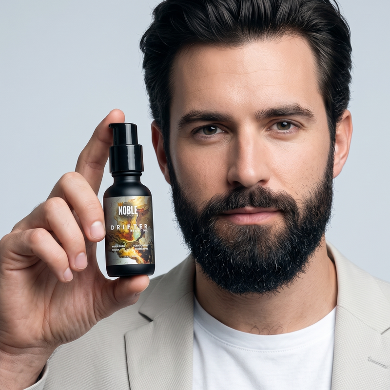 Drifter Beard Oil | Lightweight Hydration | Vanilla Bean, Tobacco Flower & Ginger Spice | 1 oz