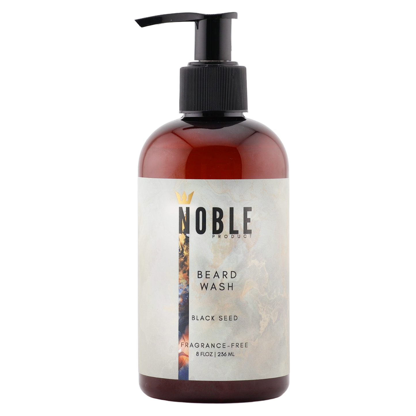 Fragrance-Free Beard Wash for Men – 8 oz Black Seed Oil Cleanser for Sensitive Skin, Softer Beard, and Daily Use