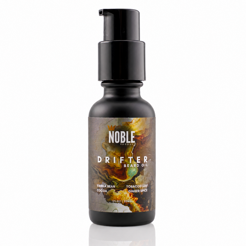 Drifter Beard Oil | Lightweight Hydration | Vanilla Bean, Tobacco Flower & Ginger Spice | 1 oz
