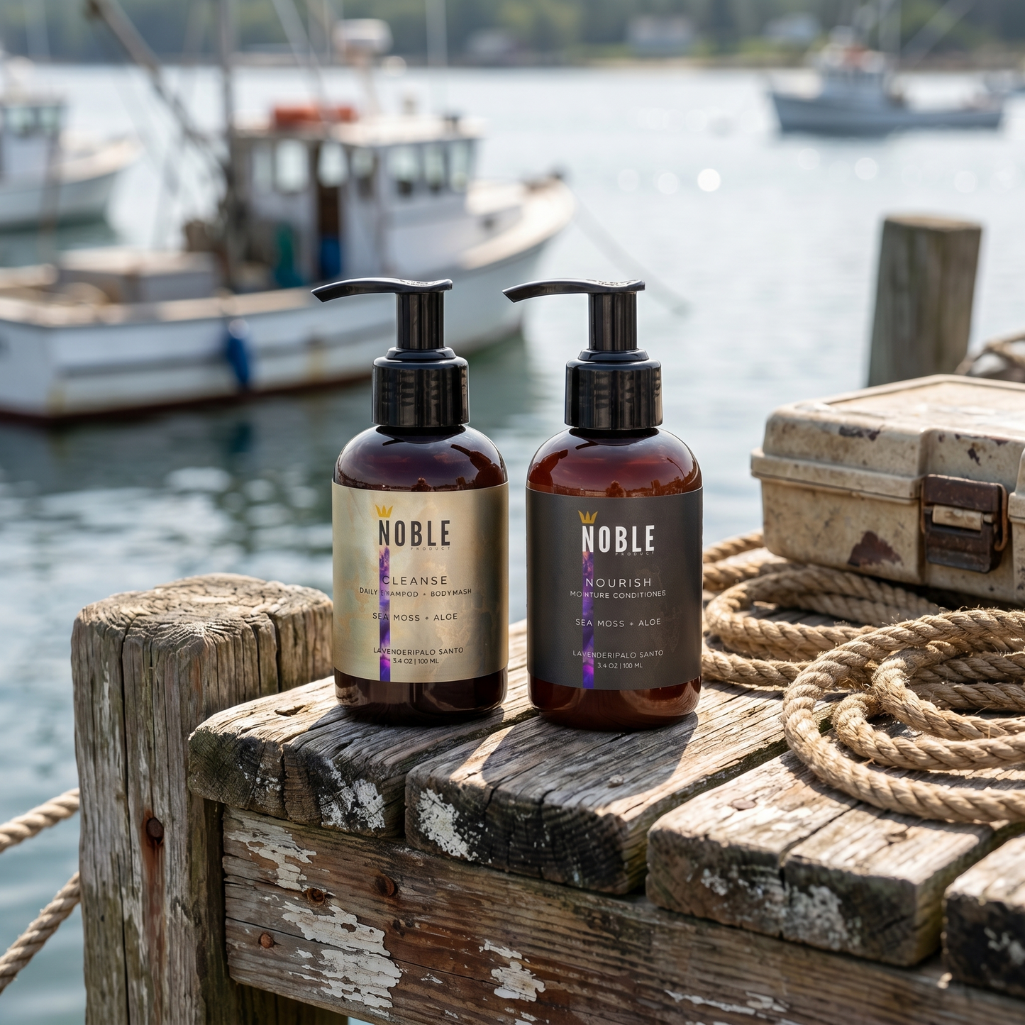 SEA MOSS SHAMPOO & CONDITIONER TRAVEL COMBO | PALO SANTO & LAVENDER