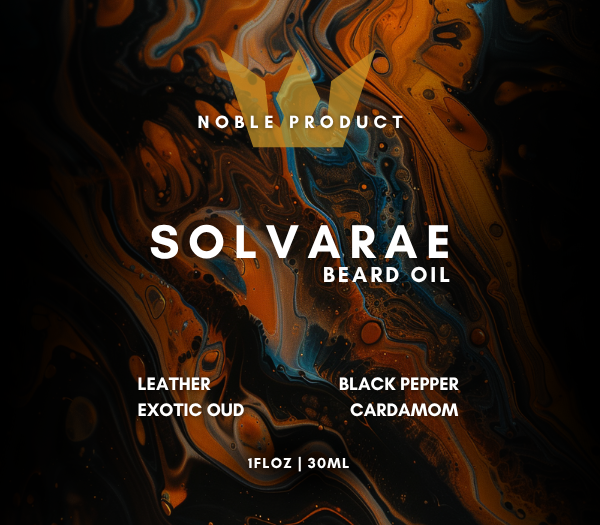 SOLVARAE BEARD OIL | BLACK PEPPER, CARDAMOM, LEATHER & EXOTIC OUD