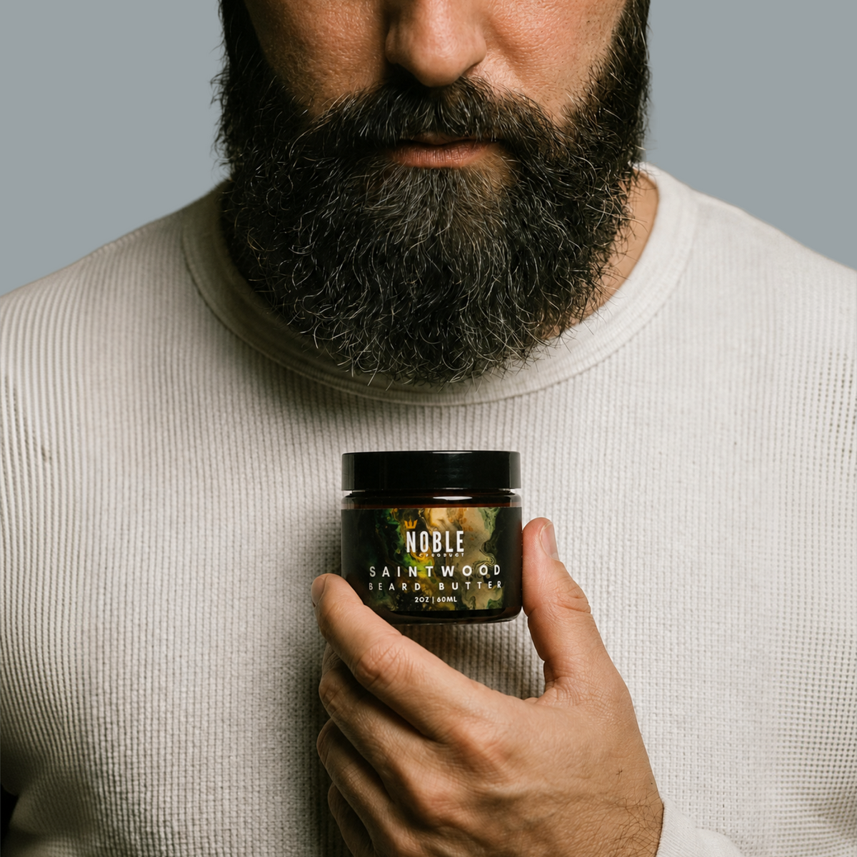 SAINTWOOD BEARD BUTTER | GUAIAC WOOD, FRANKINCENSE, CEDARWOOD & SOFT MUSK