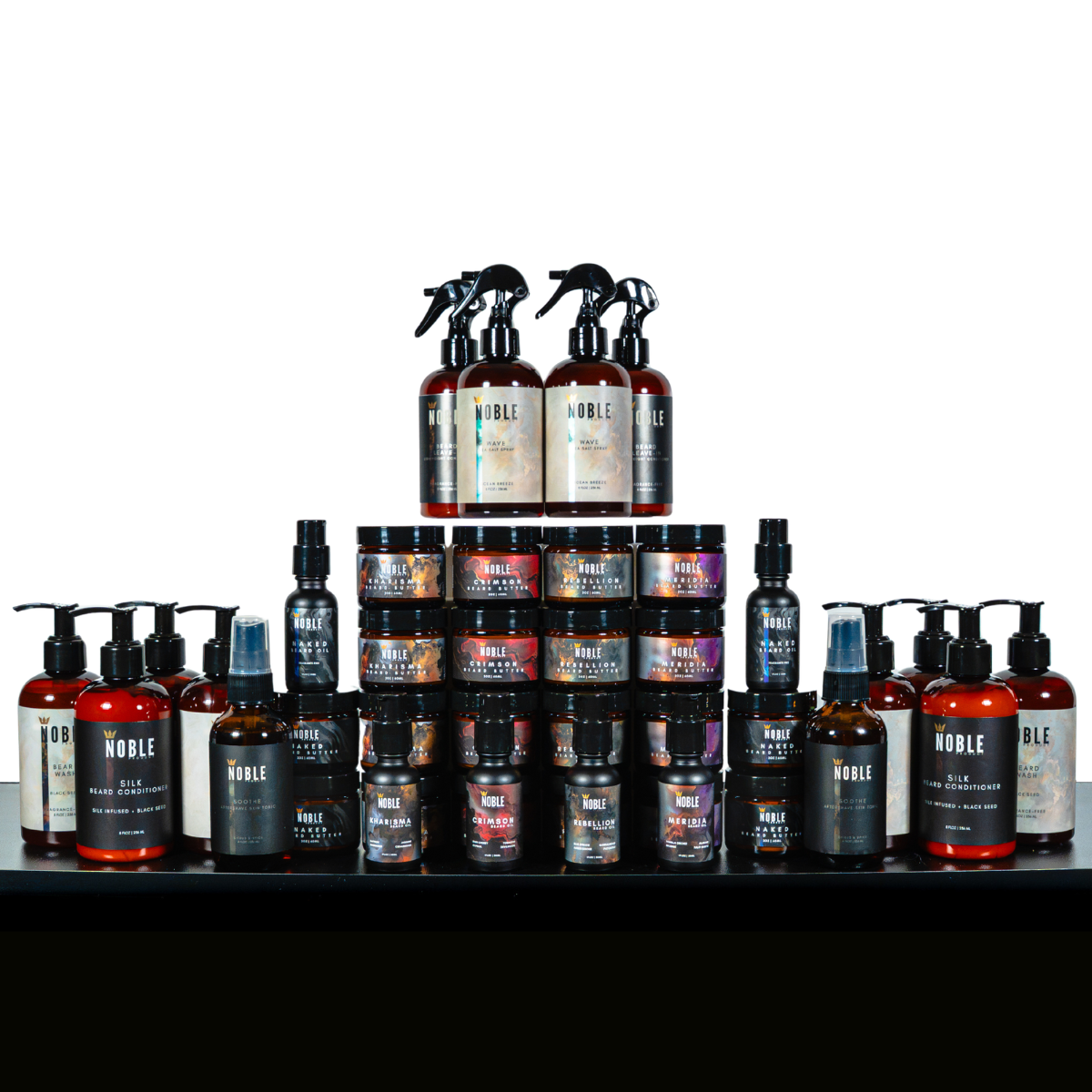 Noble Three-Chair Shelf Wholesale Bundle | Wholesale Retail + Backbar Pack