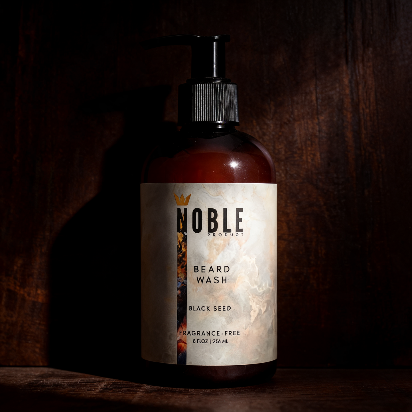 Fragrance-Free Beard Wash for Men – 8 oz Black Seed Oil Cleanser for Sensitive Skin, Softer Beard, and Daily Use